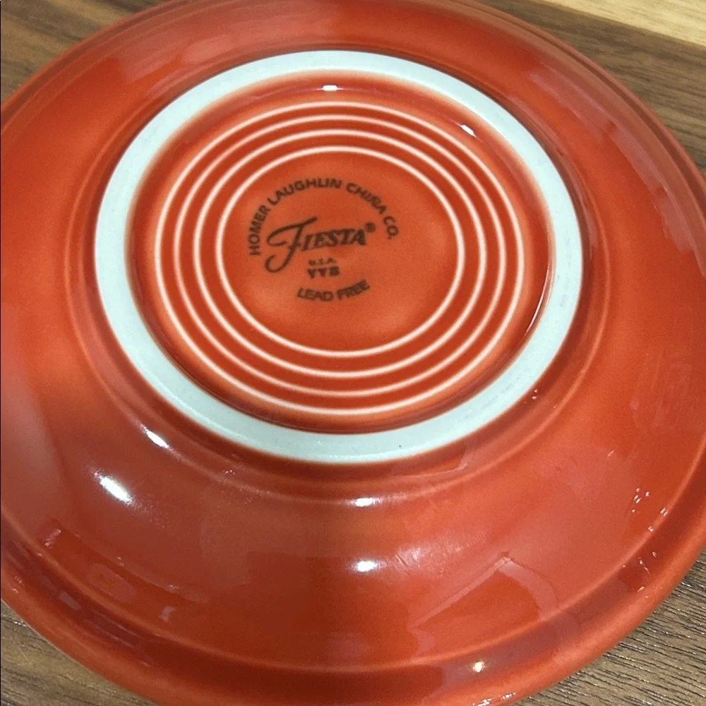 Fiesta Tea Cup and Saucer Set - Burnt Orange - Picture 4 of 8